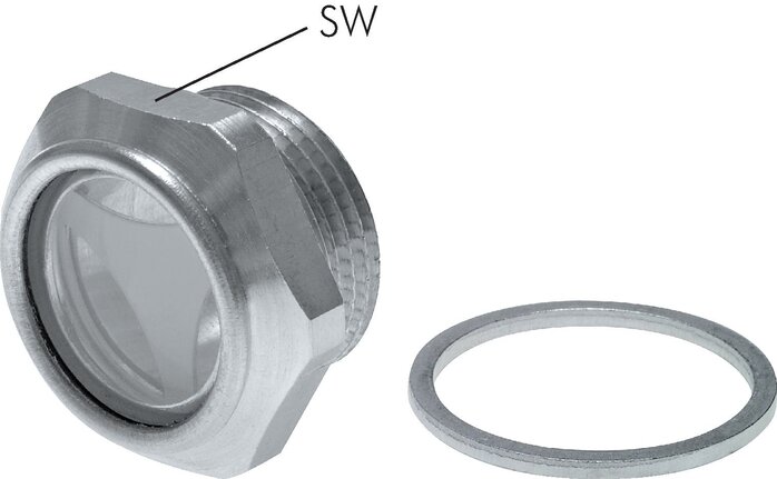 Exemplarische Darstellung: Ölstandsschauglas