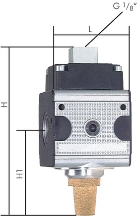 Exemplarische Darstellung: 3/2-Wege Pneumatikventil - Multifix