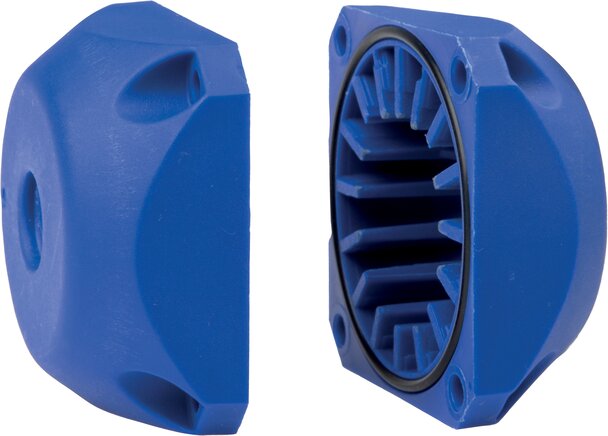 Exemplarische Darstellung: Ersatzdeckelsatz (bestehnd aus 2 Deckeln inkl. Deckeldichtung für doppelt- & einfachwirkende Antriebe)