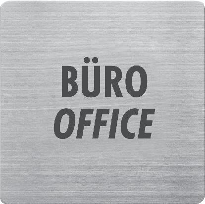 Exemplarische Darstellung: Hinweisschild "Büro"