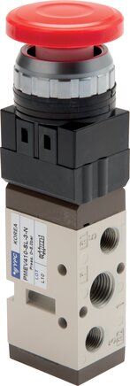 Exemplarische Darstellung: 5/2-Wege Pilztasterventil