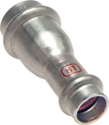 Exemplarische Darstellung: Reduziermuffe mit Innenpressende Edelstahl