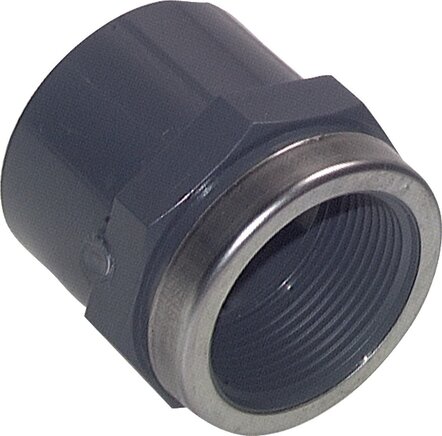 Exemplarische Darstellung: Verbinder mit Klebemuffe & Innengewinde, PVC-U