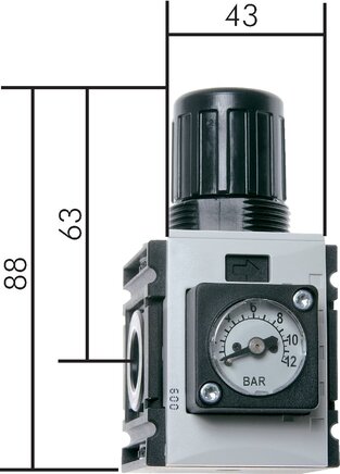 Exemplarische Darstellung: Druckregler - Futura-Baureihe 0