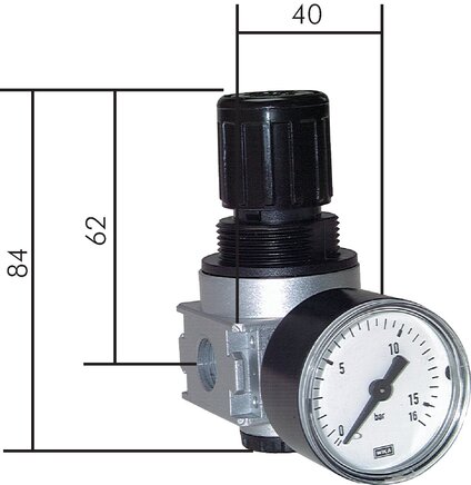 Exemplarische Darstellung: Druckregler - Multifix-Baureihe 0
