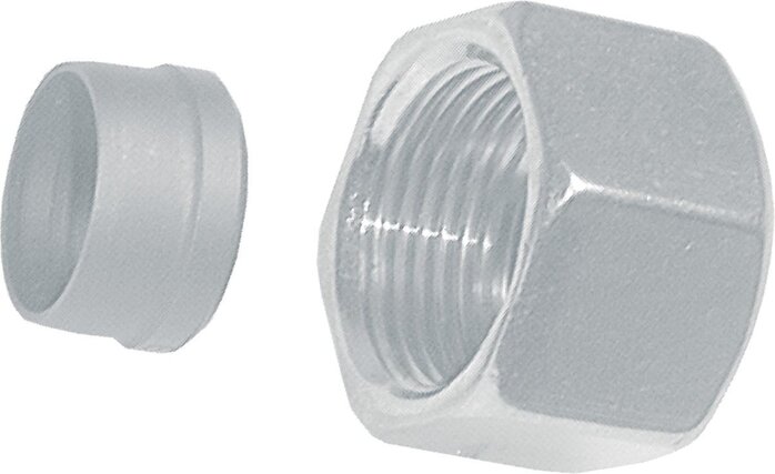 Exemplarische Darstellung: Außengewinde Schlauchnippel 24° Konus (Schneidringverschraubung)