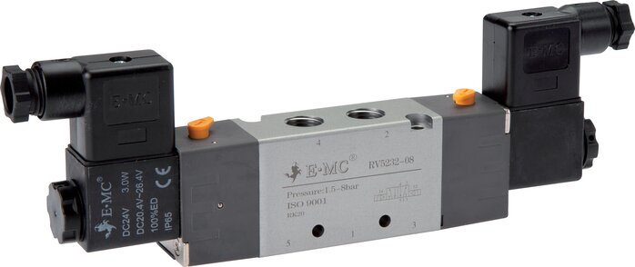 Exemplarische Darstellung: 5/2-Wege Magnet-Impulsventil