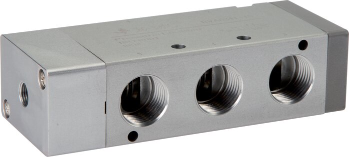 Exemplarische Darstellung: 5/2-Wege Pneumatikventil mit Federrückstellung