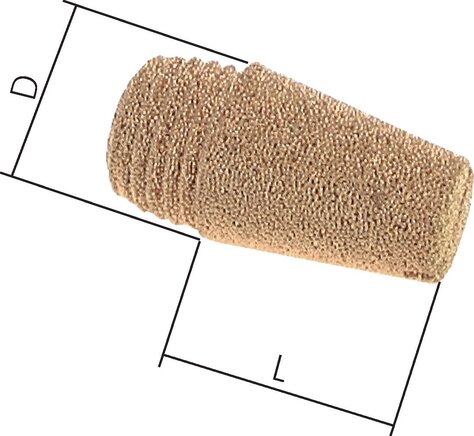 Exemplarische Darstellung: Schalldämpfer (G 1/8" - G1")