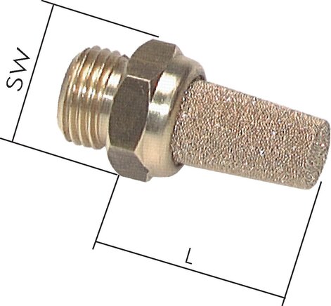 Exemplarische Darstellung: Schalldämpfer