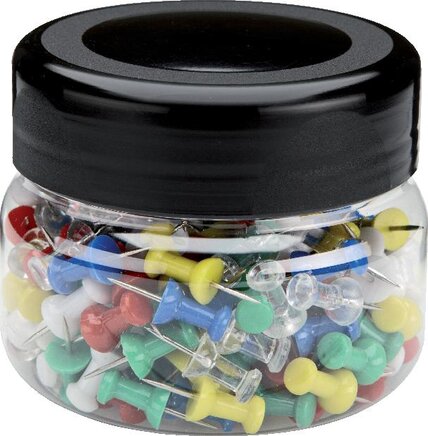 Exemplarische Darstellung: Pinnwandnadeln