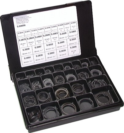 Exemplarische Darstellung: Sicherungsringsortiment DIN 471 / DIN  472