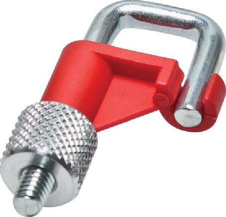 Exemplarische Darstellung: Schlauchklemme, Geschwindigkeitsregler, Farbe: rot