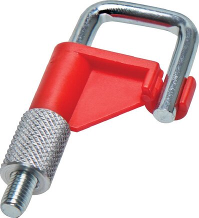 Exemplarische Darstellung: Schlauchklemme, Geschwindigkeitsregler, Farbe: rot