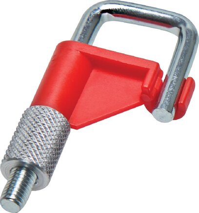 Exemplarische Darstellung: Schlauchklemme, Geschwindigkeitsregler, Farbe: rot