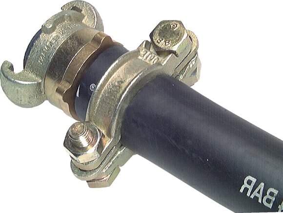 Anwendungsbeispiel: Schlauchklemme, 2-teilig mit losen Zungen