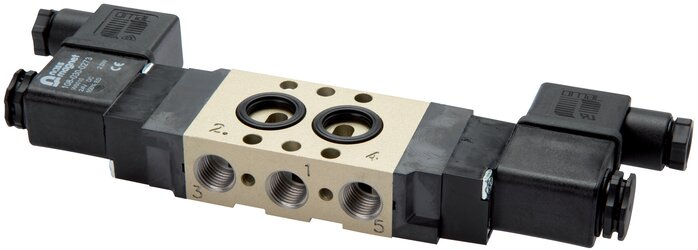 Exemplarische Darstellung: 5/2-Wege Magnet-Impulsventil