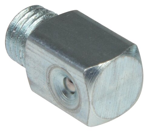 Exemplarische Darstellung: 90° Trichterlschmiernippel nach DIN 3405 C (Stahl verzinkt)