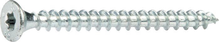 Exemplarische Darstellung: Spanplattenschraube (Vollgewinde)