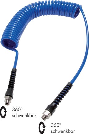 Exemplarische Darstellung: Polyurethan-Spiralschlauch