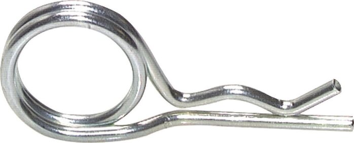 Exemplarische Darstellung: Sicherungsclip für Temperguss-Sandstrahlkupplung