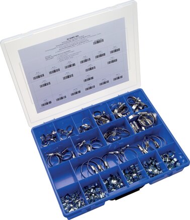 Exemplarische Darstellung: Schlauchschellensortiment