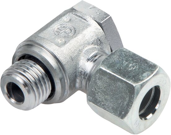 Exemplarische Darstellung: Schwenkverschraubung, metrisch, Stahl verzinkt