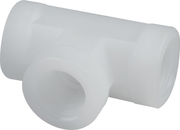 Exemplarische Darstellung: T-Stück mit Innengewinde, Polypropylen & PVDF