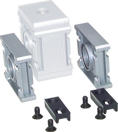 Exemplarische Darstellung: Anschlussplatte für Kugelhahn & Verteiler - Multifix-Baureihe 5