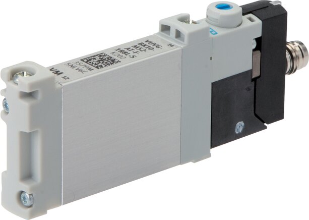 Exemplarische Darstellung: 5/2-Wege Magnetventil mit Federrückstellung