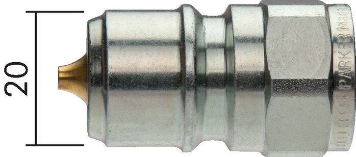 Detailansicht: Steckerabmessungen