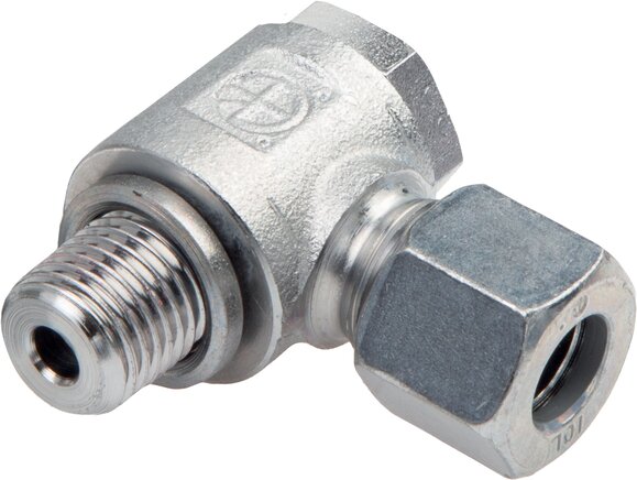 Exemplarische Darstellung: Drosselfreie Schwenkverschraubung, G-Gewinde, Stahl verzinkt