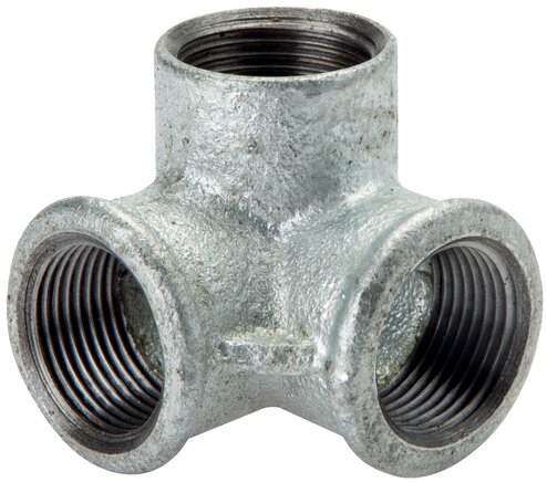 Exemplarische Darstellung: Winkelverteiler mit Innengewinde, Temperguss verzinkt, Typ 221/Za1