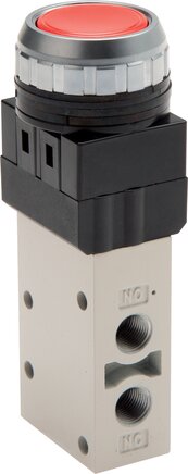 Exemplarische Darstellung: 3/2-Wege Drucktasterventil