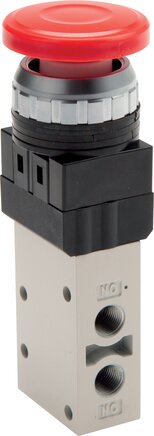 Exemplarische Darstellung: 3/2-Wege Pilztasterventil