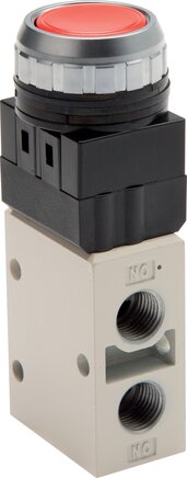 Exemplarische Darstellung: 3/2-Wege Drucktasterventil