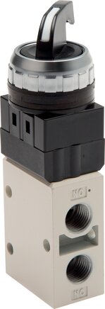 Exemplarische Darstellung: 3/2-Wege Drehschalterventil