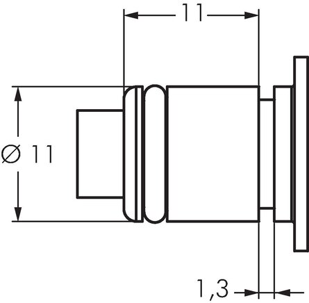 Detailansicht: Steckerabmessungen