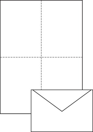 Anwendungsbeispiel: DIN A4 2-fach gefaltet/DIN C6
