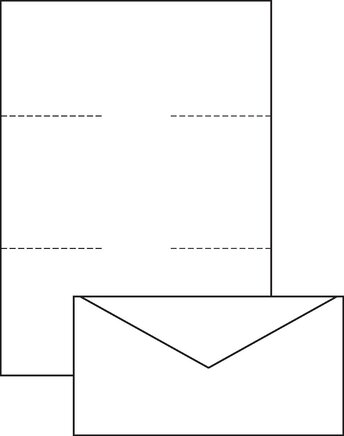 Anwendungsbeispiel: DIN A4 2-fach gefaltet/DIN LANG/DIN C6/5