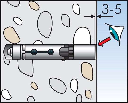 Anwendungsbeispiel: Fischer FH II-I Hochleistungsanker (Montage 4)