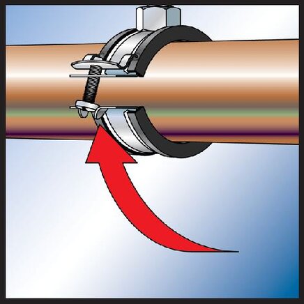 Anwendungsbeispiel: Fischer Rohrschelle Montage 3