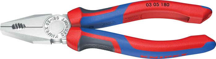 Exemplarische Darstellung: Kombizange (verchromt mit 3K-Griffen)