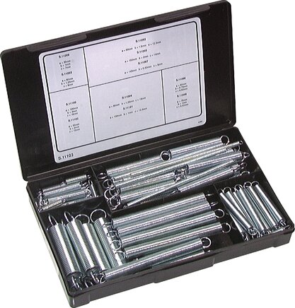 Exemplarische Darstellung: Zugfeder-Sortiment