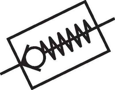 Schaltsymbol: Rückschlagventil (Durchfluss vom Schlauch zum Gewinde)