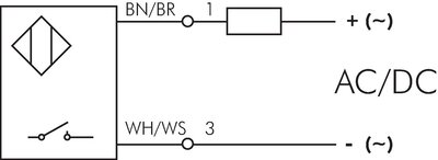 Schaltsymbol: 2-Leiter-Reed-Sensor